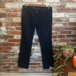 Madewell Dark Wash Rail Straight Jeans Size 27 x 30